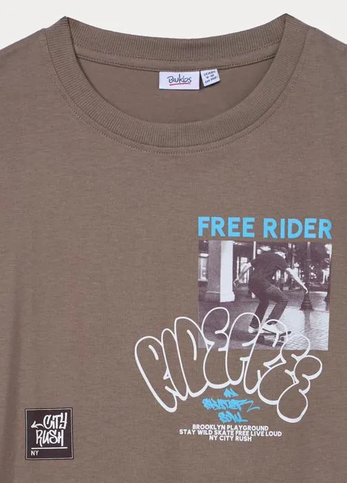 T-shirt in jersey di puro cotone ragazzo