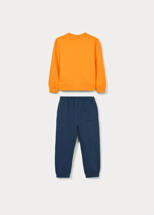 Jogging set in french terry di puro cotone bambino