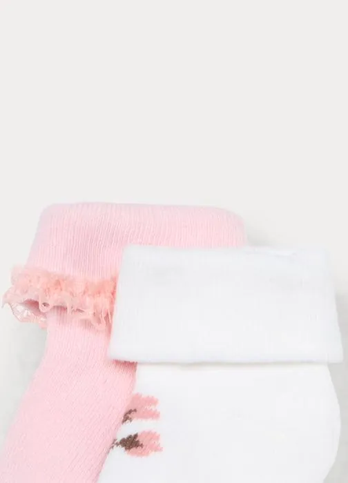 Paket od 2 para kratkih čarapa od frotira za bebe