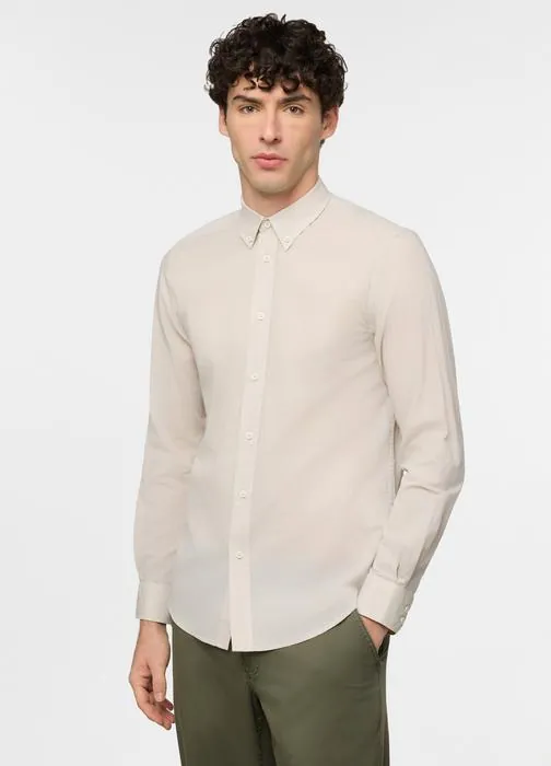 Muška košulja regularnog kroja s button down ovratnikom