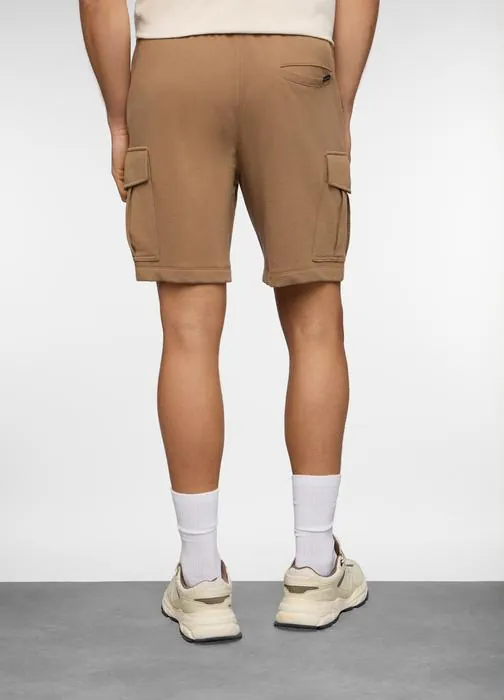 Pantaloncini cargo in felpa di cotone uomo