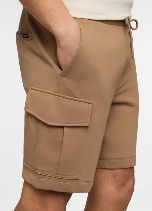 Pantaloncini cargo in felpa di cotone uomo