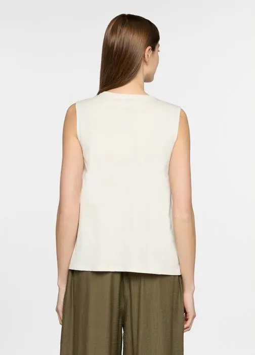 Ženska majica bez rukava okruglog izreza