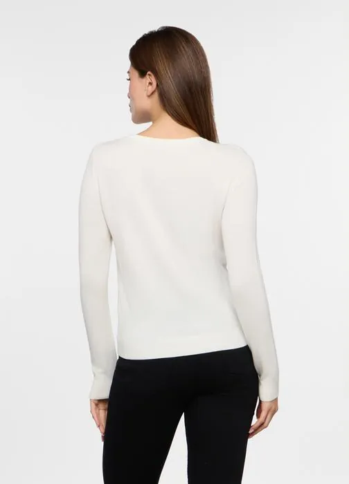 Ženski džemper s okruglim izrezom