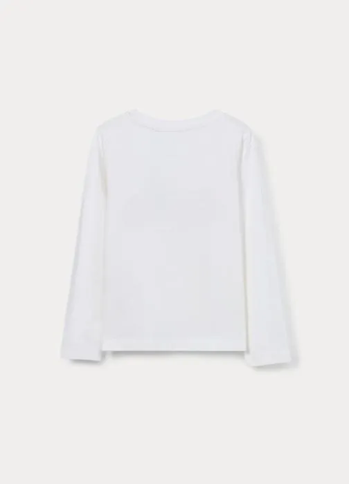 T-shirt in jersey di puro cotone bambina