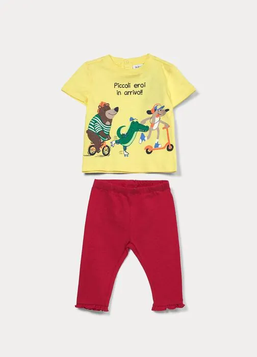 Jogging set in jersey di puro cotone bimbo
