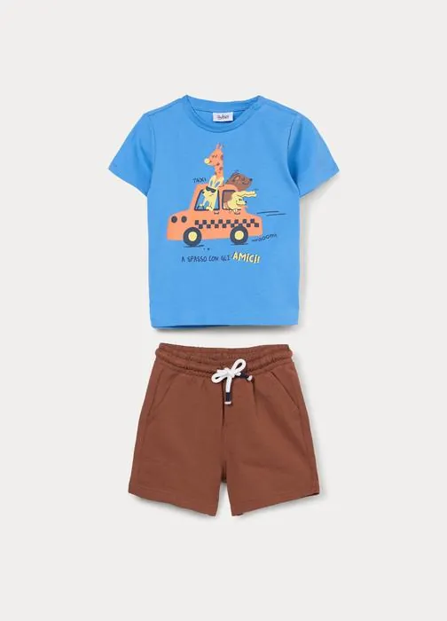 Jogging set in jersey di puro cotone bimbo
