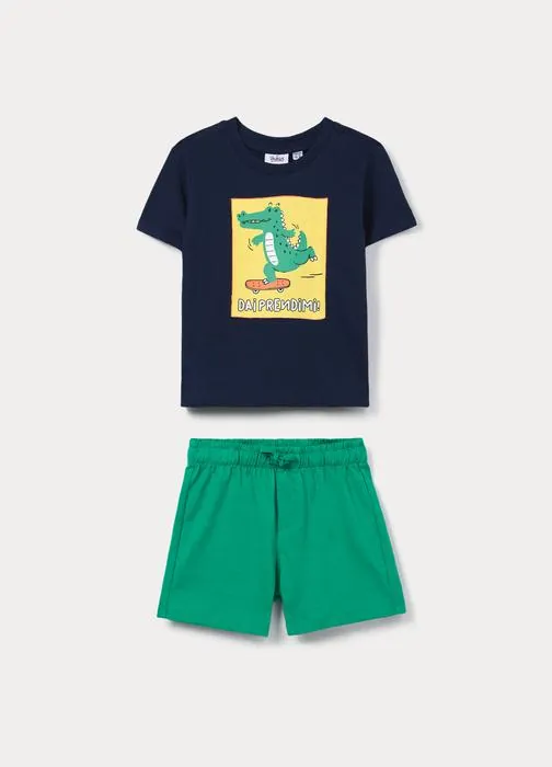 Jogging set in jersey di puro cotone bimbo
