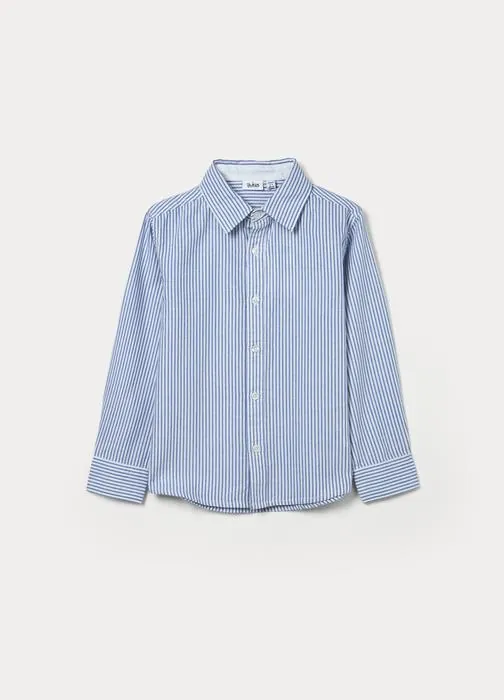 Camicia a righe in puro cotone regular fit bambino