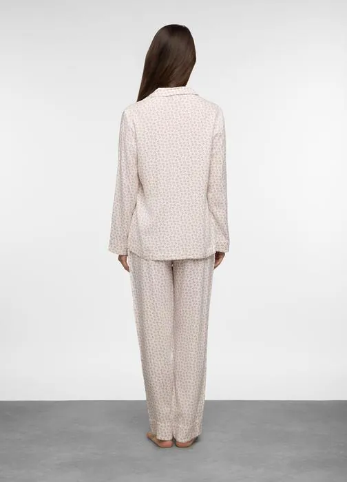 Ženska duga pidžama od čiste viskoze
