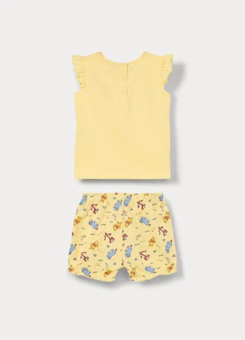 Set pigiama Winnie the Pooh corto in jersey di puro cotone