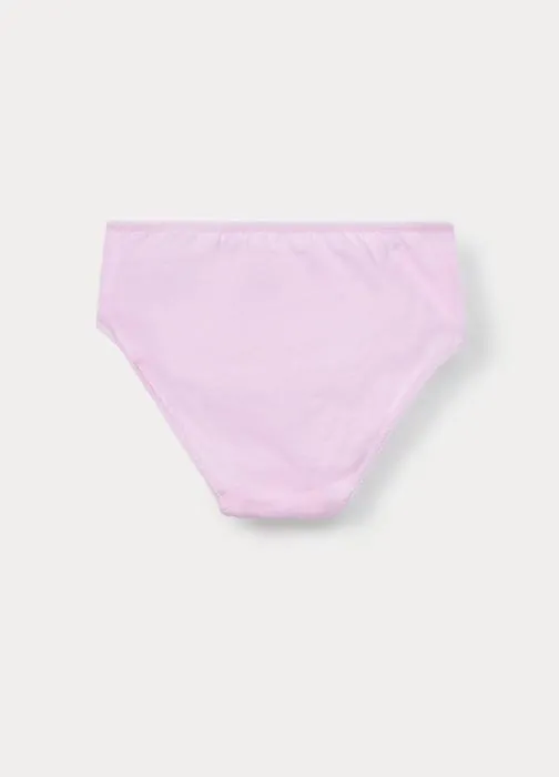 Pack 5 slip in jersey di puro cotone bambina