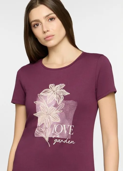 T-shirt girocollo donna