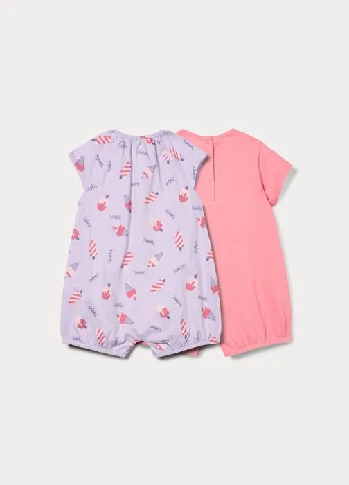 Pack 2 tutine pigiama in jersey di puro cotone
