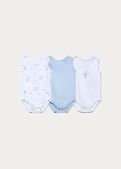 Paket od 3 rebrasta bodija za bebe djevojčice