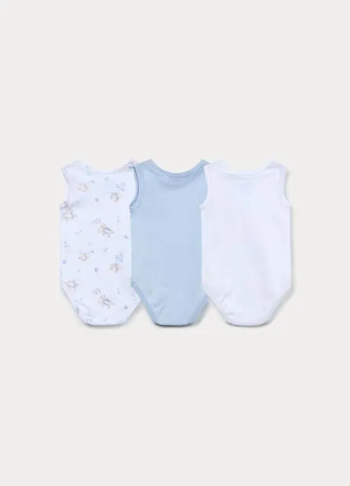 Paket od 3 rebrasta bodija za bebe djevojčice