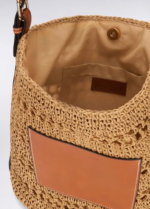 Torba na rame od pletene papirnate tkanine