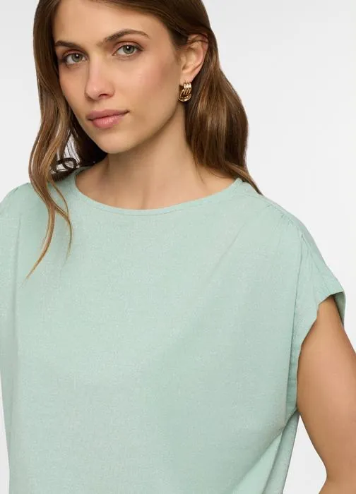 Ženska majica okruglog izreza s lureksom