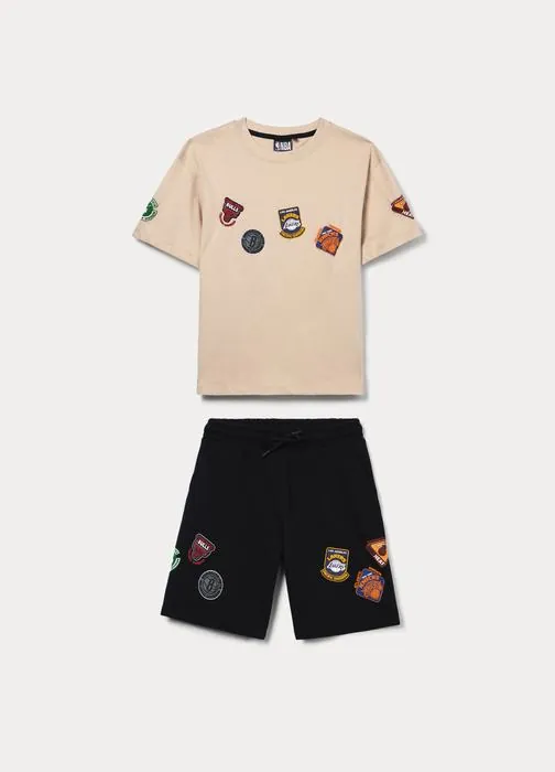 Jogging set NBA in jersey di puro cotone ragazzo