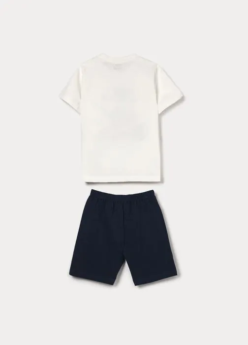 Set pigiama corto in jersey di puro cotone bambino