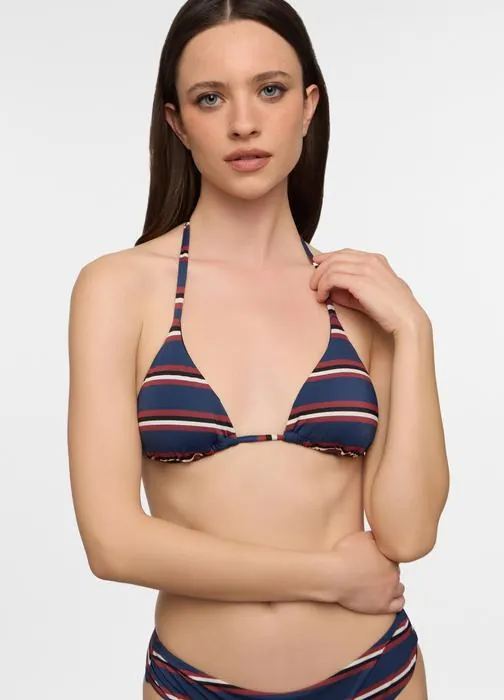 Ženski bikini top s trokutastim košaricama