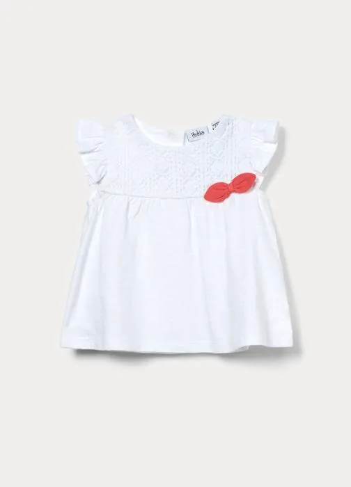 T-shirt in jersey di cotone slub bimba