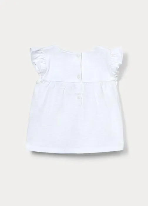 T-shirt in jersey di cotone slub bimba