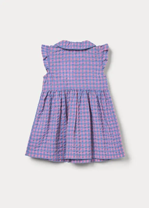 Vestito in puro cotone seersucker bimba