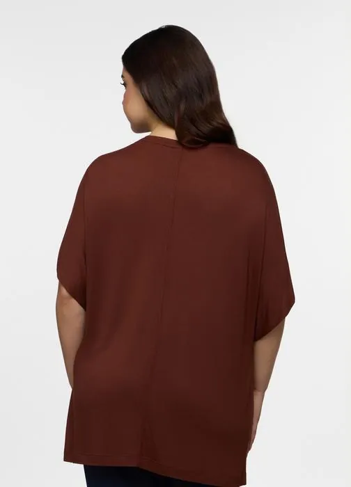 Ženska majica V-izreza relaxed fit